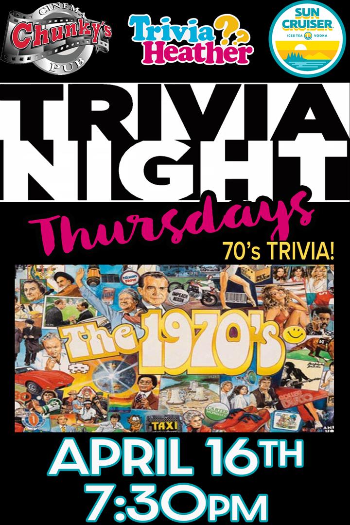 18+ LIVE TRIVIA NIGHT: 70'S! 04/16/26 Movie Poster