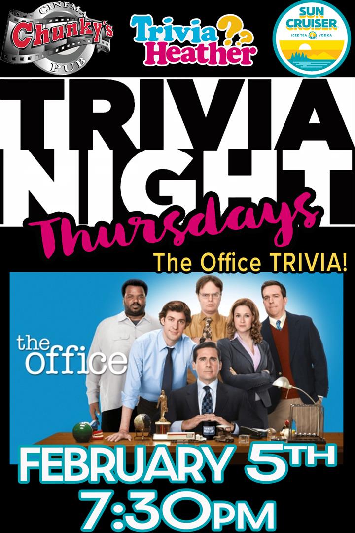 18+ LIVE TRIVIA NIGHT: THE OFFICE! 2/05 Movie Poster