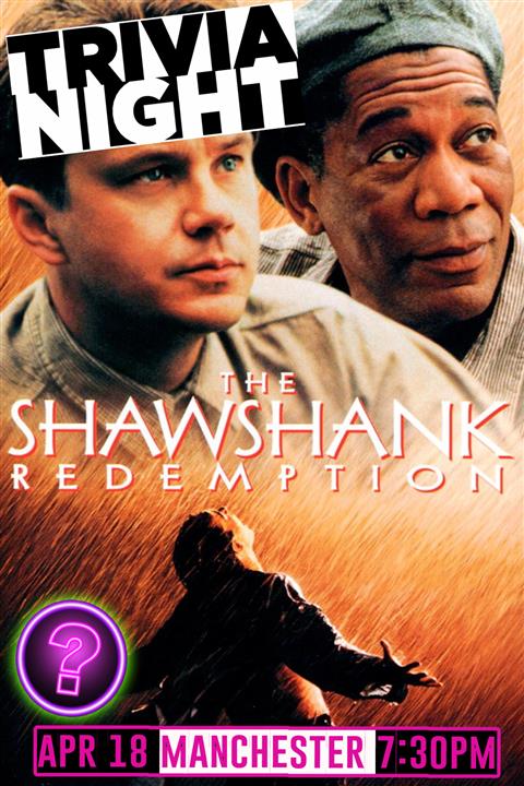 21+ TRIVIA NITE - SHAWSHANK REDEMPTION! poster