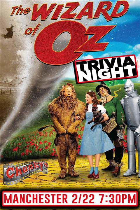21+ TRIVIA NITE - THE WIZARD OF OZ! poster