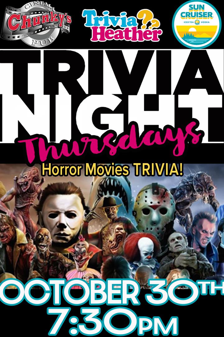 18+ LIVE TRIVIA NIGHT: HORROR MOVIES! Movie Poster