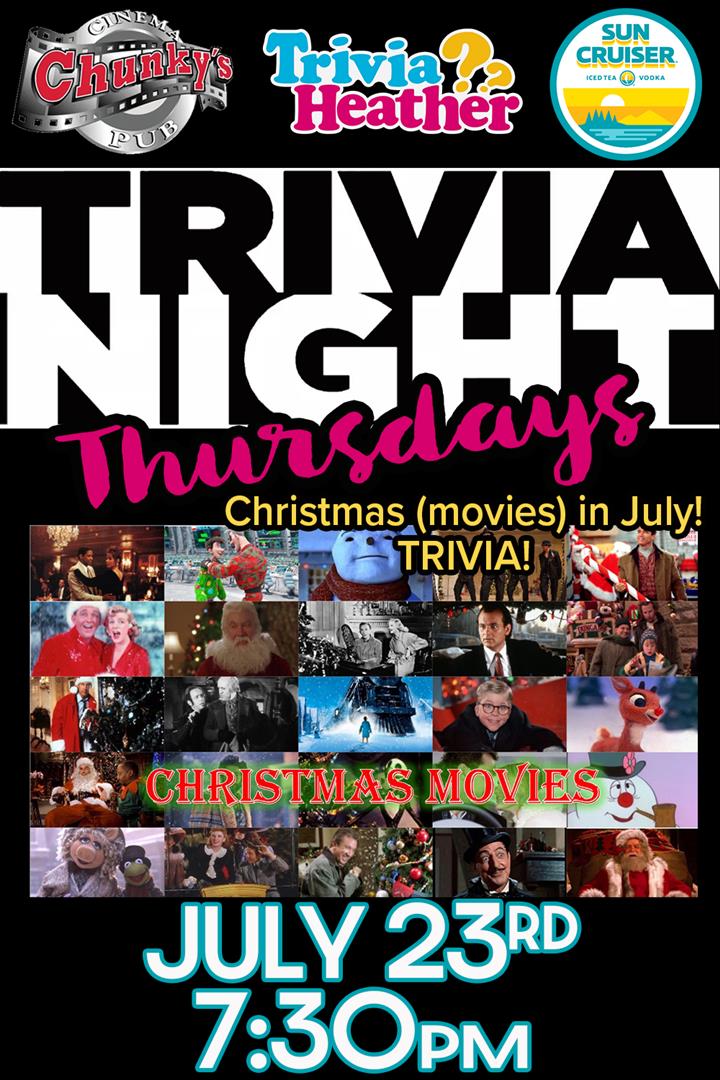 18+ LIVE TRIVIA NIGHT: CHRISTMAS (MOVIES) IN JULY! 07/23/26 Movie Poster