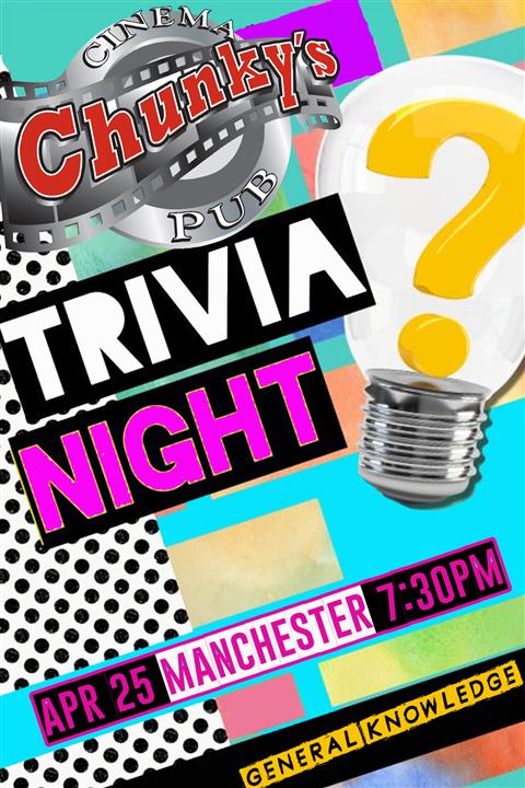 21+ TRIVIA NITE - GENERAL KNOWLEDGE!  4-25-24 poster