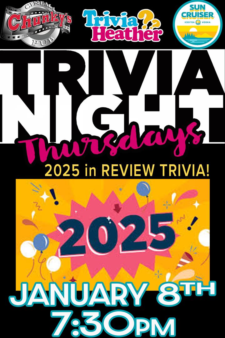 18+ LIVE TRIVIA NIGHT: 2025 IN REVIEW! 1/08 Movie Poster