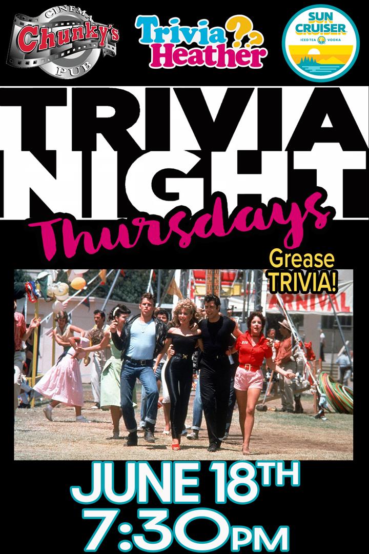 18+ LIVE TRIVIA NIGHT: GREASE! 06/18/26 Movie Poster