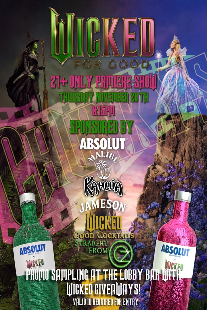 WICKED: FOR GOOD 21+ ONLY PREMIERE Movie Poster