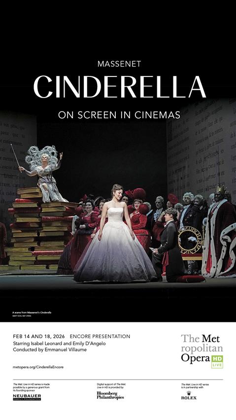 MET OPERA CINDERELLA poster