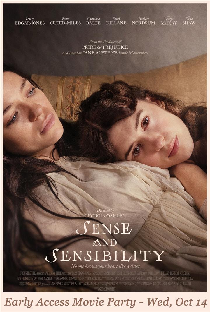 Sense and Sensibility Early Access Movie Party Movie Poster