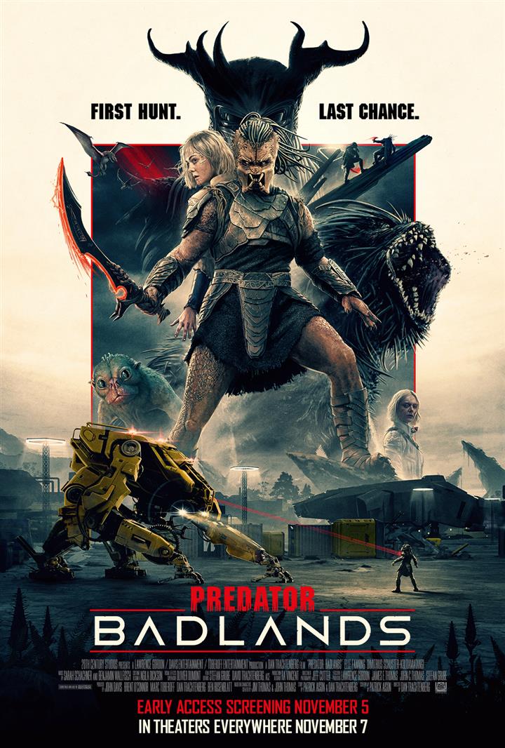 Predator: Badlands Early Access Screening 3D Movie Poster