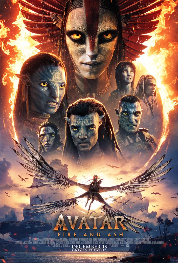 Avatar: Fire and Ash 3D Movie Poster