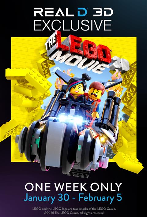 The Lego Movie 3D poster