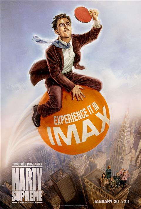 Marty Supreme IMAX poster