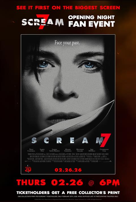 Scream 7 Opening Night Fan Event IMAX poster