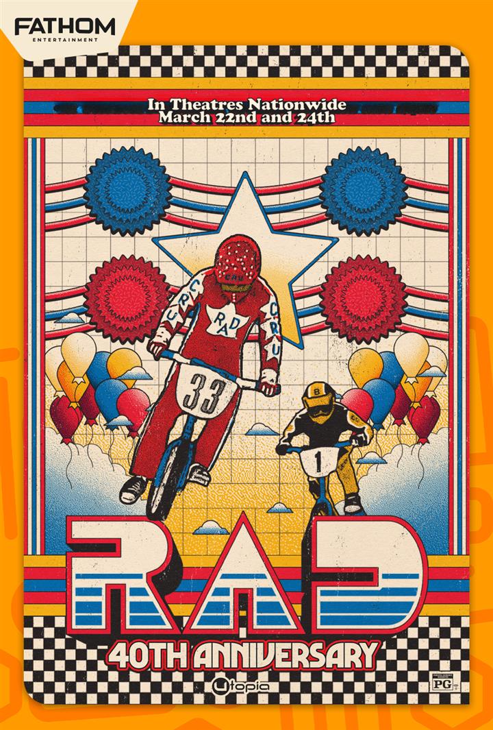 Rad 40th Anniversary Movie Poster