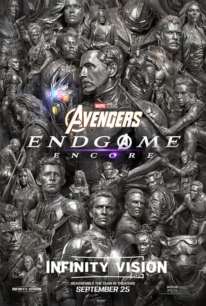 Avengers: Endgame - Encore Infinity Vision Movie Poster