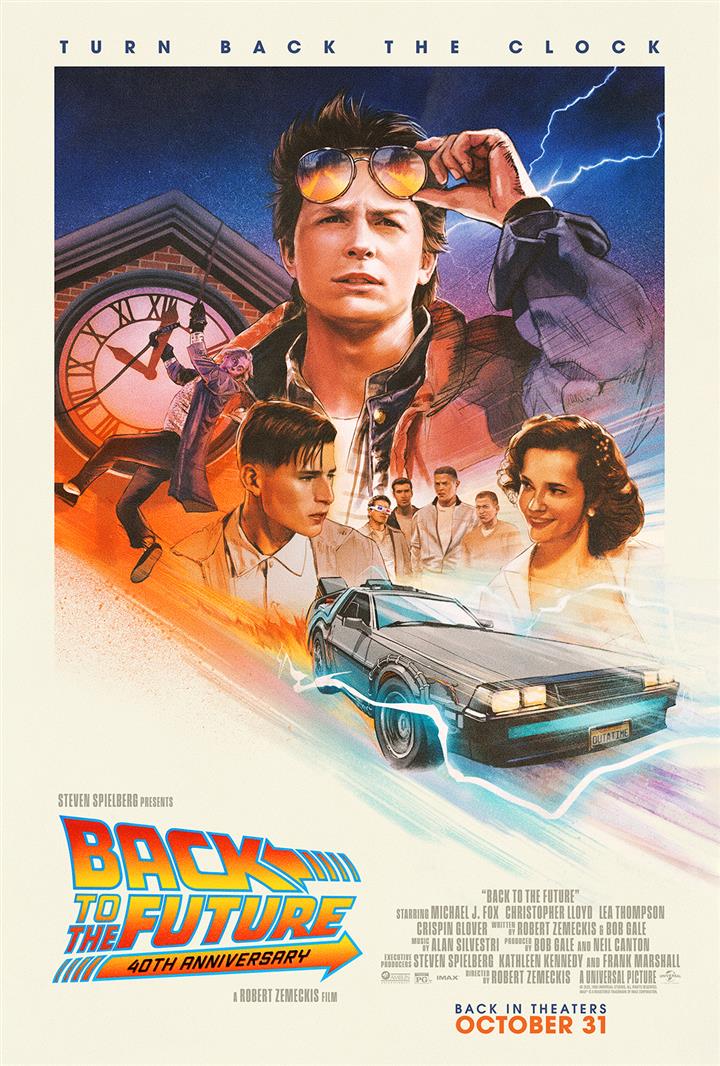 Back to the Future (40th Anniversary) Movie Poster