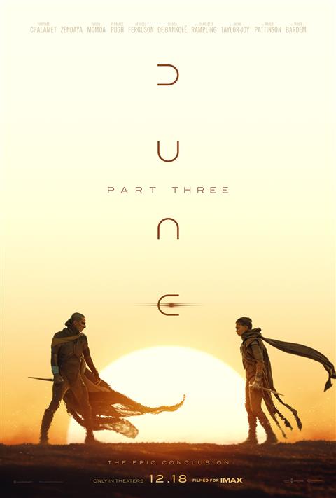 Dune: Part Three IMAX poster