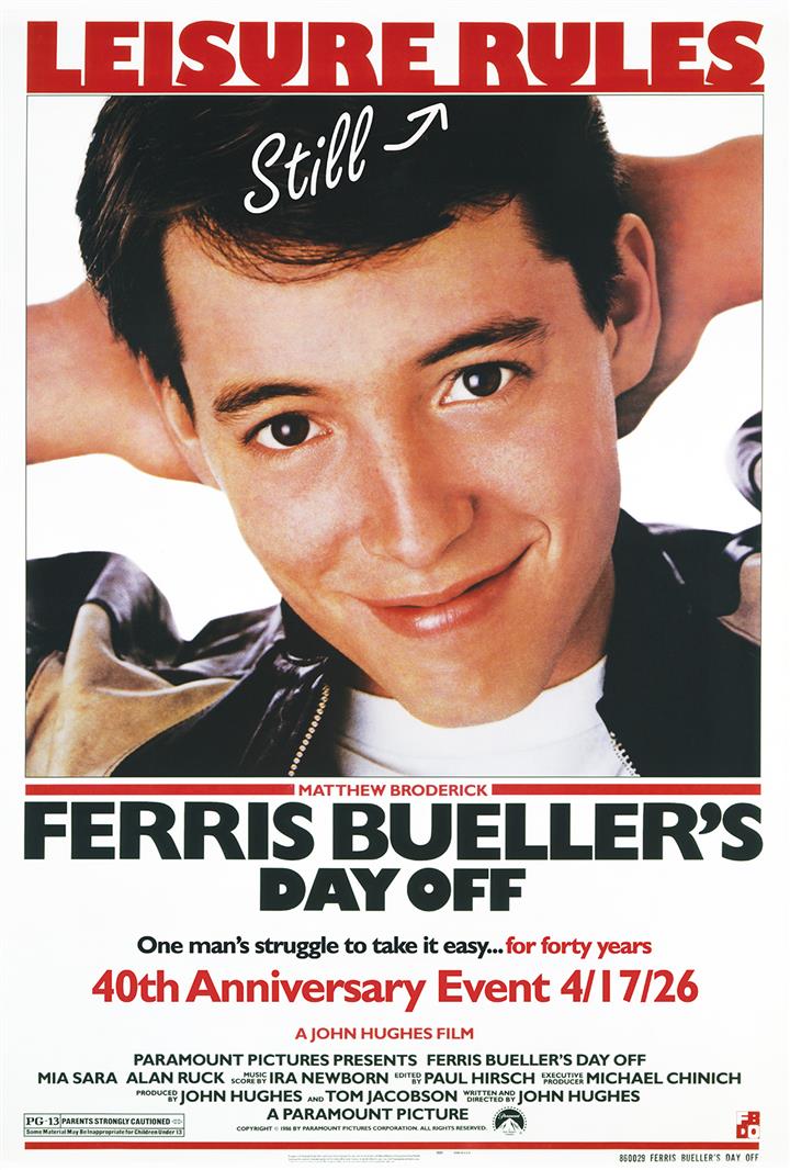 Ferris Bueller's Day Off (40th Anniversary) Movie Poster