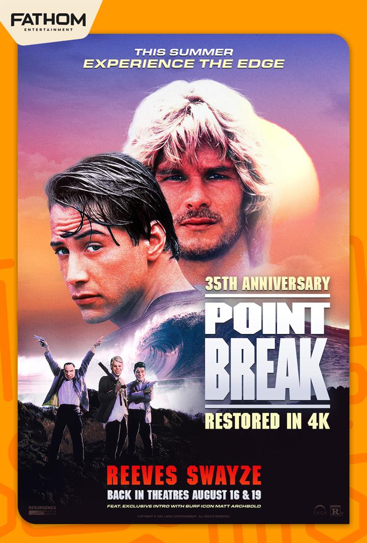 Point Break (35th Anniversary) Movie Poster