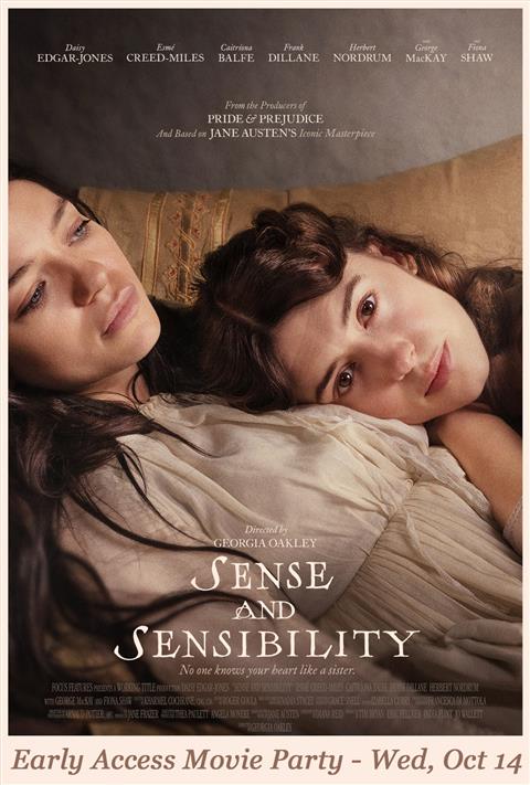 Sense and Sensibility Early Access Movie Party poster