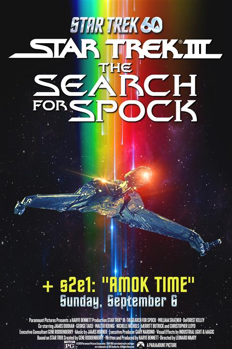 Star Trek III: The Search for Spock + S2 E5 poster