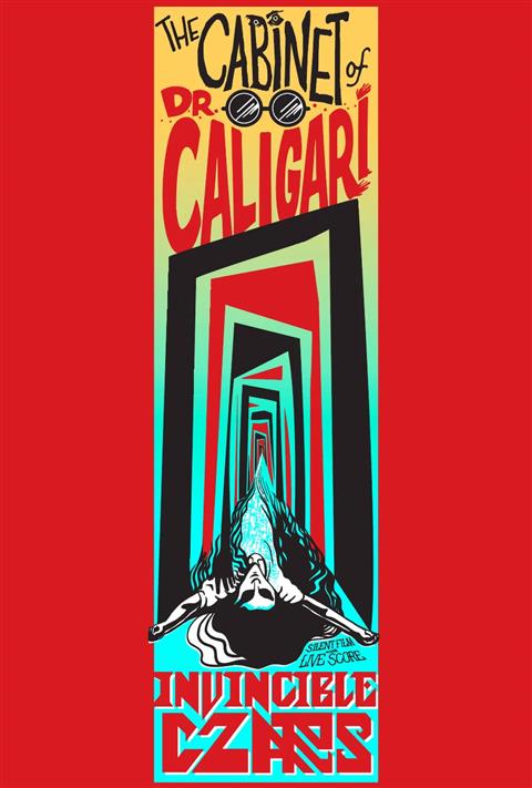 The Cabinet of Dr Caligari w/ Invincible Czars poster