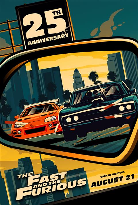 The Fast and the Furious (25th Anniversary) poster
