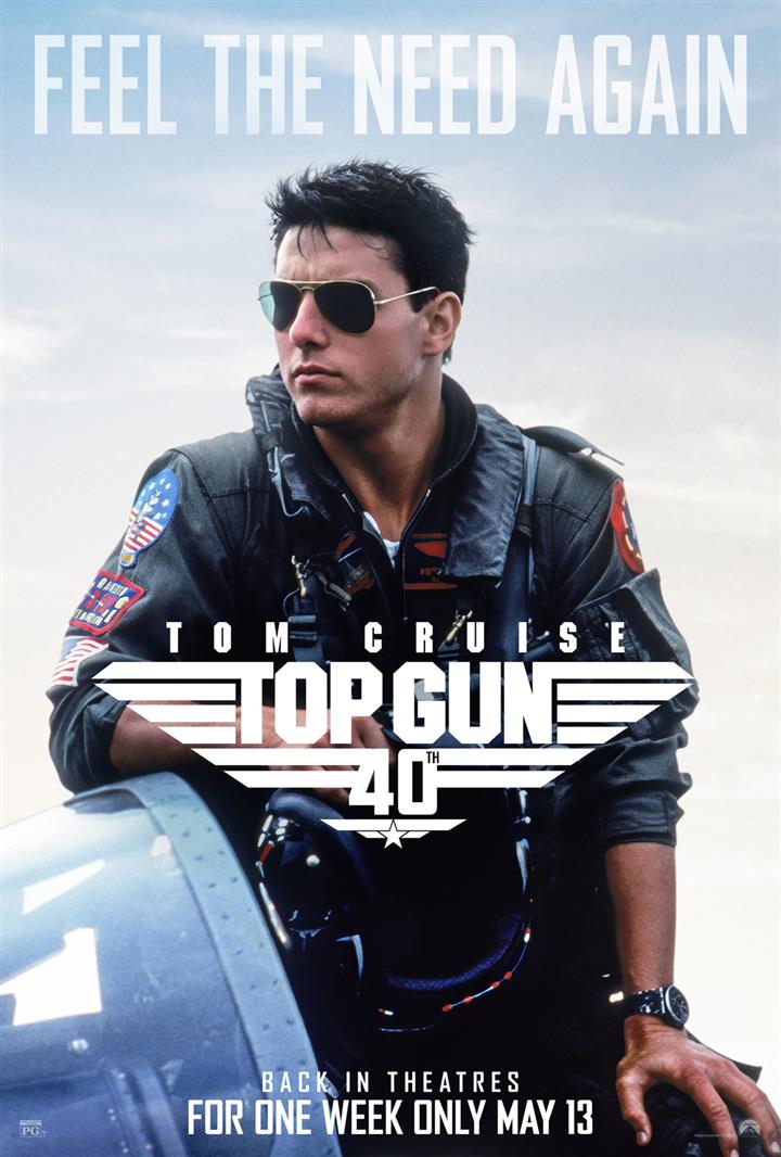Top Gun (40th Anniversary Re-release) Movie Poster