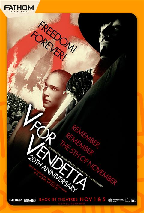 V for Vendetta - 20th Anniversary poster
