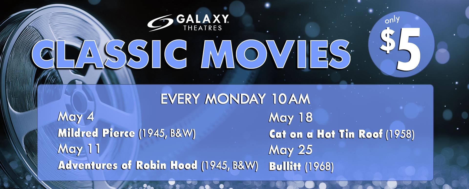🎬 CLASSIC MOVIE MONDAYS! 🎟️  image