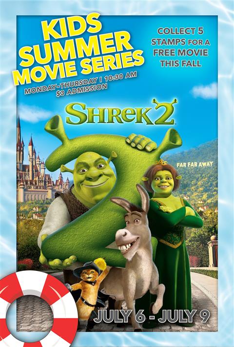 SHREK 2: $3 SUMMER MOVIE SERIES poster