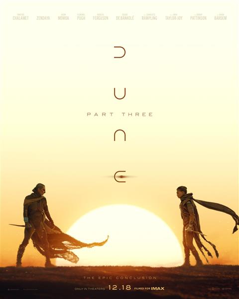 DUNE PART THREE poster