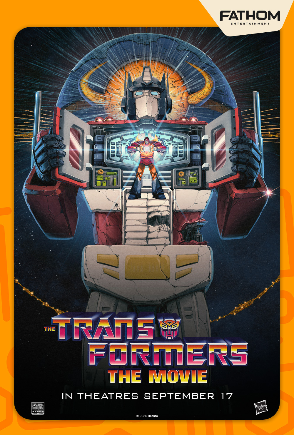 THE TRANSFORMERS: THE MOVIE 40th Anniversary poster