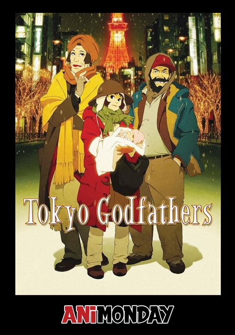 AniMonday: TOKYO GODFATHERS poster