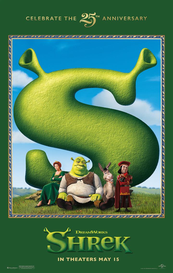 SHREK 25th Anniversary Movie Poster