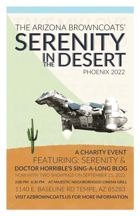 The Arizona Browncoats Present: SERENITY in the Desert - A Charity Screening poster