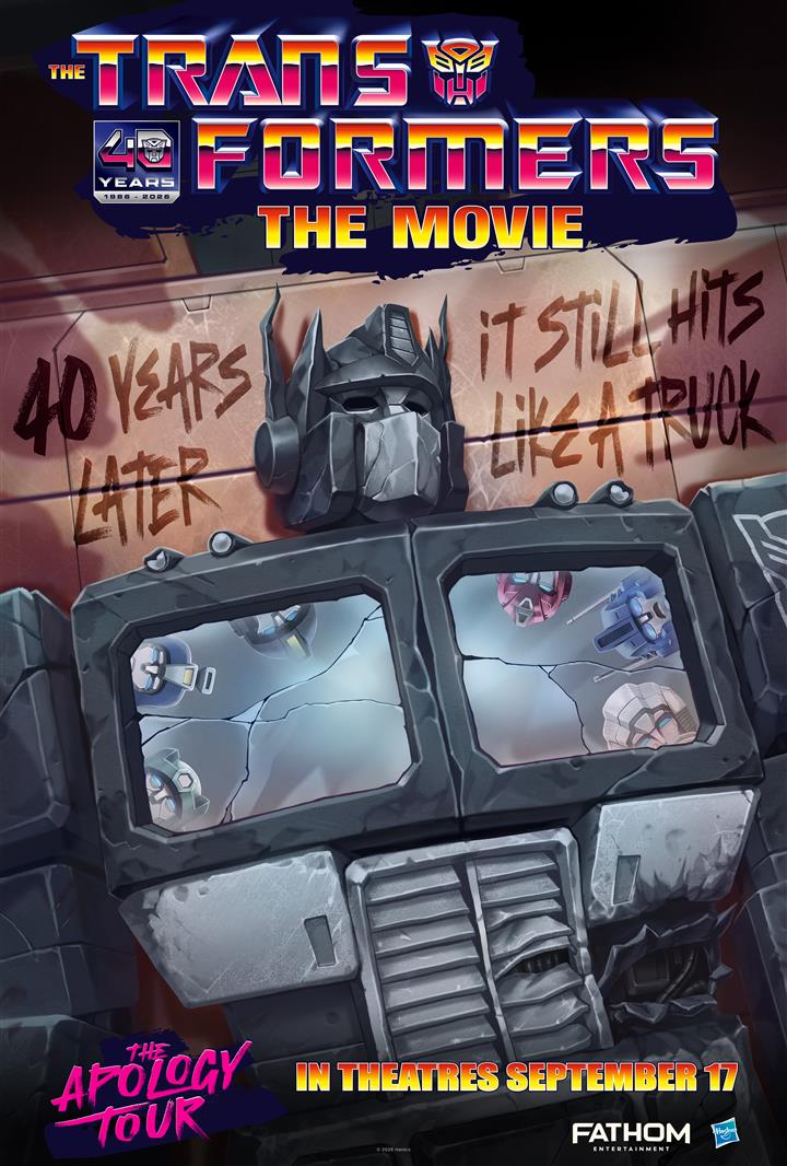 THE TRANSFORMERS: THE MOVIE 40th Anniversary Movie Poster