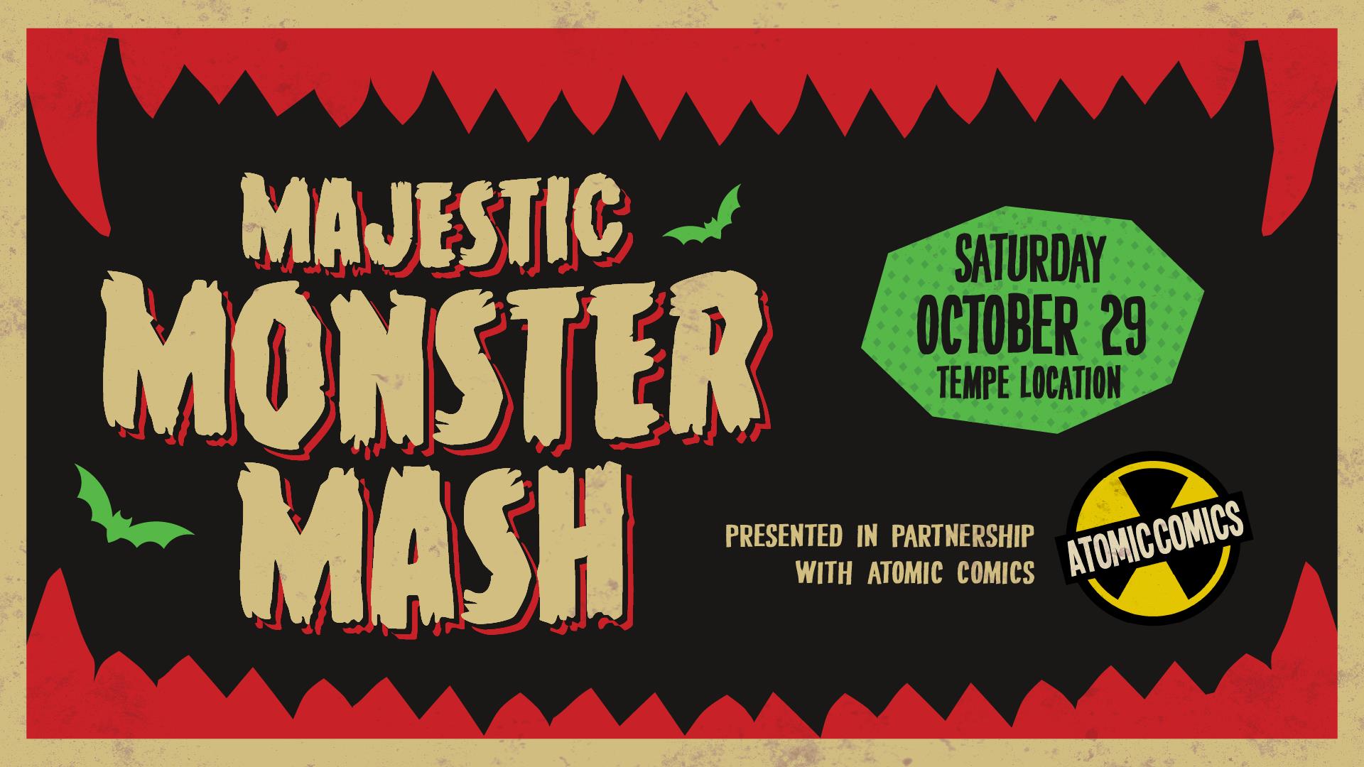 Atomic Comics and Majestic Neighborhood Cinema Grill Present the Inaugural Majestic Monster Mash image