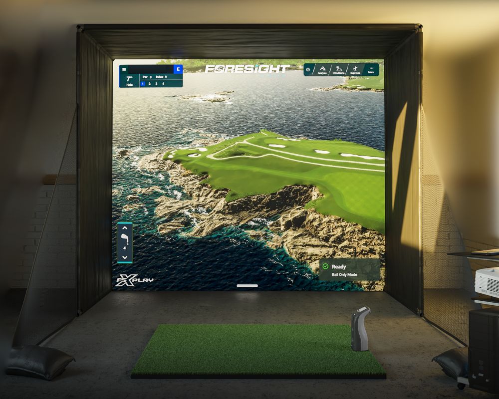 Golf Simulator at Movie Bowl Grille in Sherman, Texas