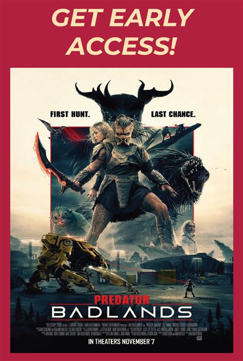 Predator: Badlands Early Access Screening Movie Poster
