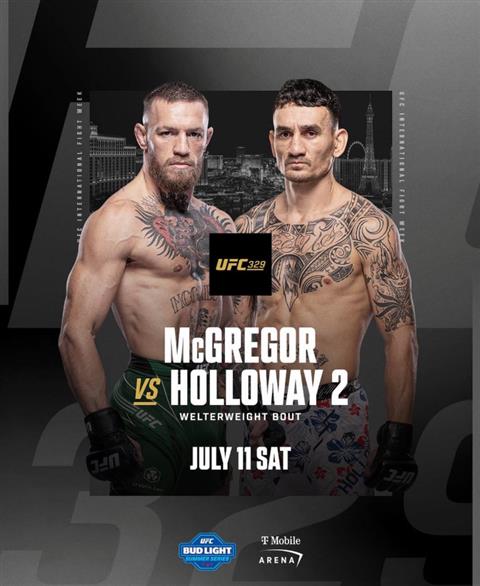 UFC 329: McGregor vs Holloway 2 poster