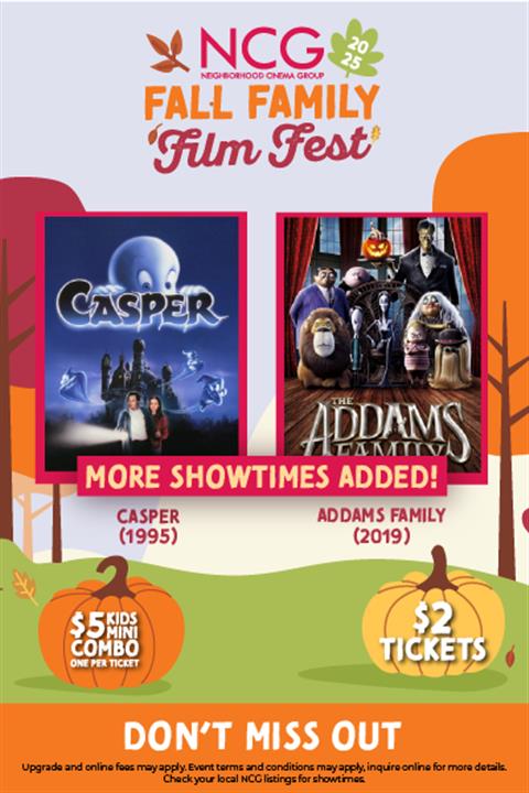 Fall Family Film Fest Extended  image