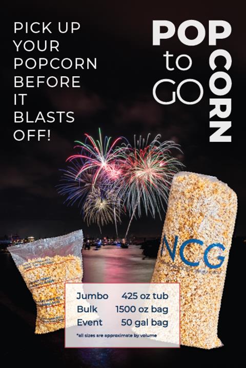 Popcorn to go 4th of July  image
