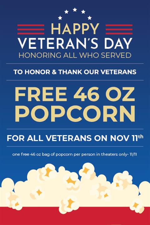 Veterans Day Popcorn 2026 image