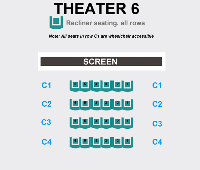 movie theater auditorium seating icons