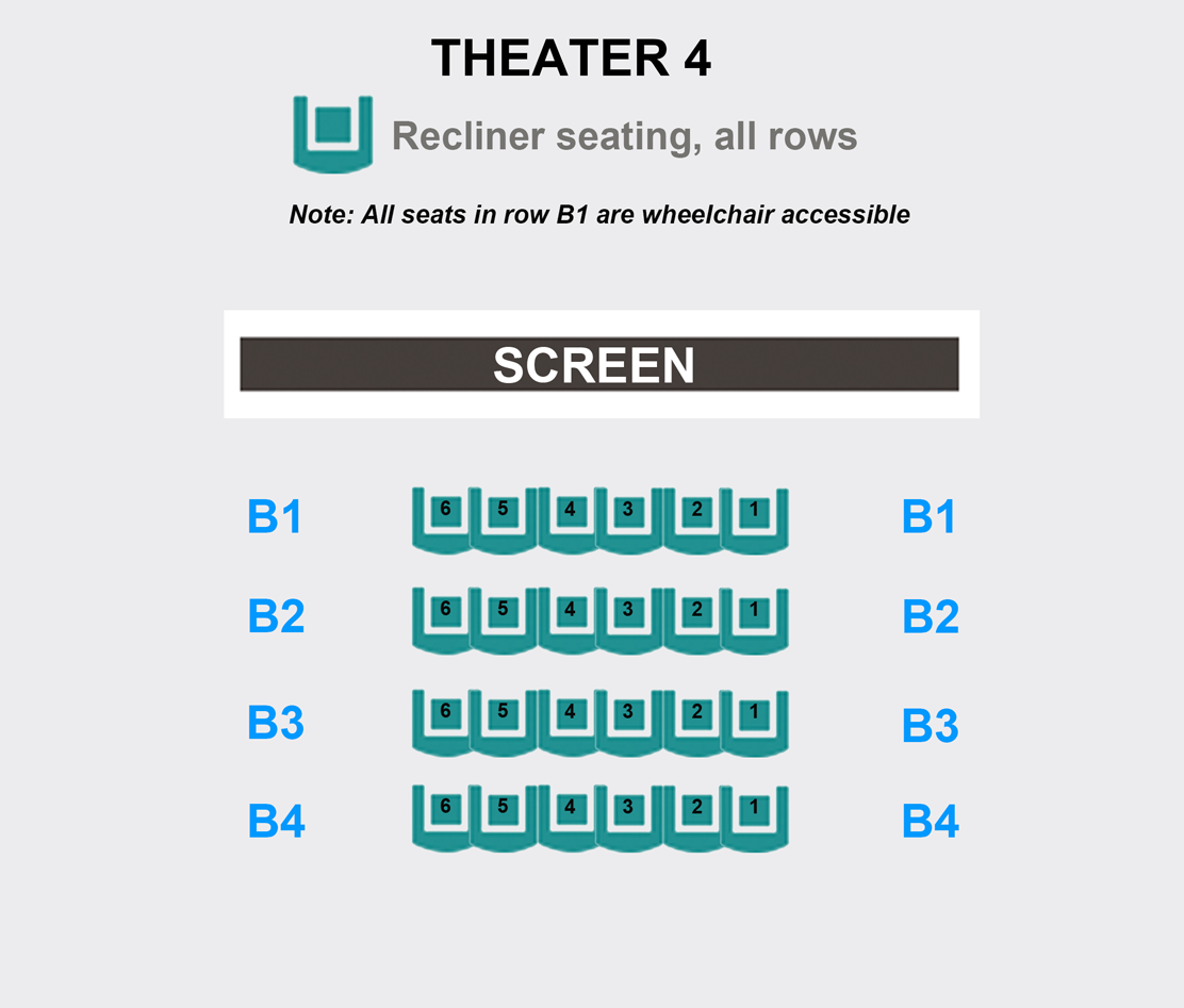 movie theater auditorium seating icons