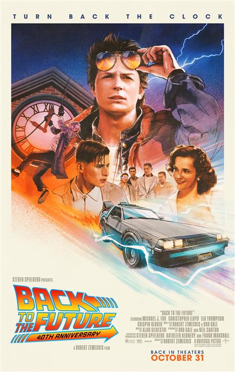 Back to the Future 40th Anniversary  poster