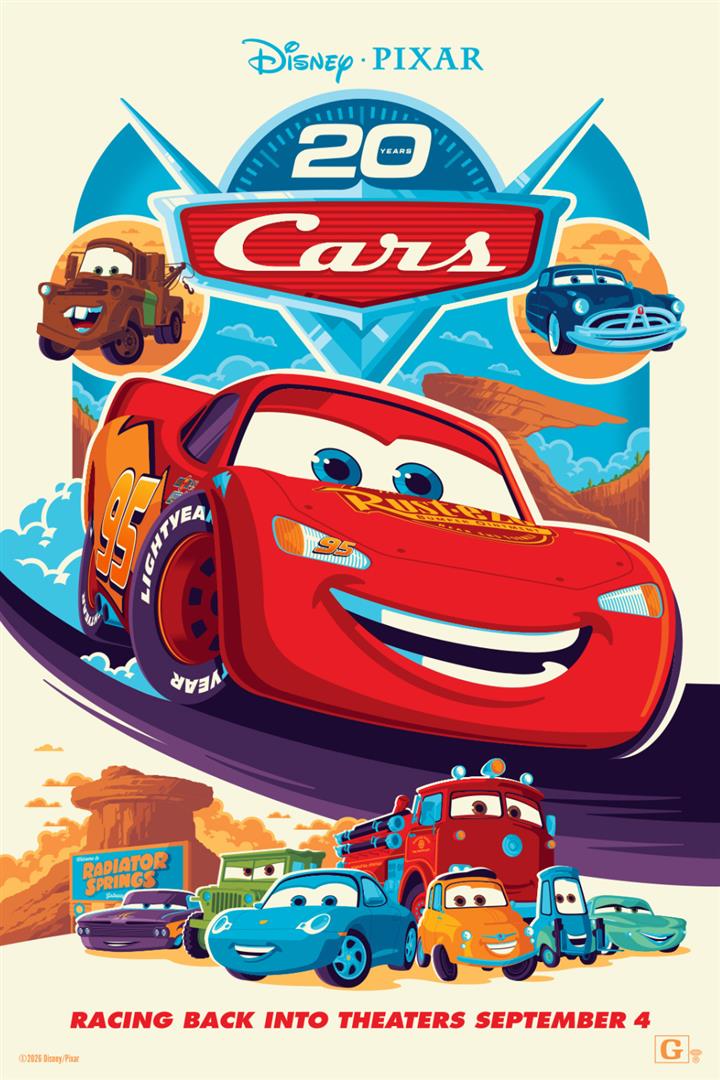 Cars: 20th Anniversary Release Movie Poster