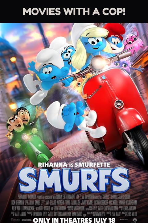 Movie with a Cop - SMURFS image
