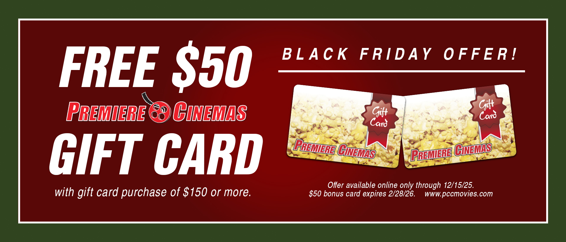 Black Friday Gift Card Program Starts 11.28 image